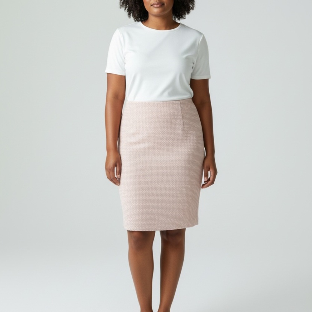 Calvin Klein Blush Pencil Skirt